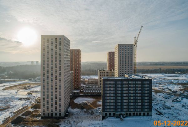 Ход строительства ЖК «Зелёный парк» за Декабрь 2022 г., фото №4