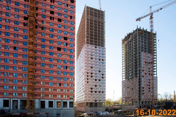 Ход строительства ЖК «Второй Нагатинский» за Октябрь 2022 г., фото №4