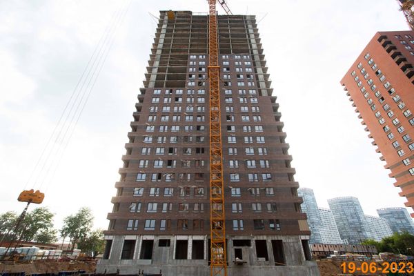 Ход строительства ЖК «Второй Нагатинский» за Июнь 2023 г., фото №4