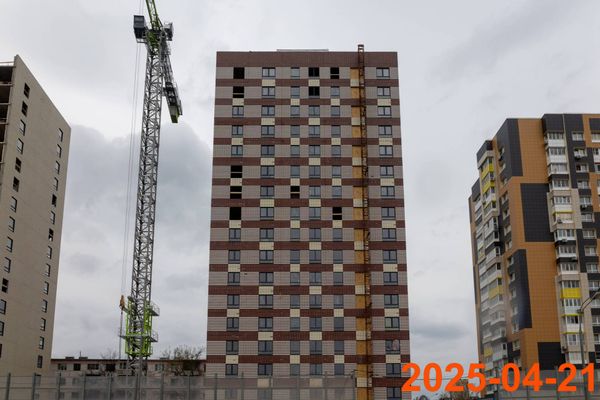 Ход строительства ЖК «Юнино» за Апрель 2025 г., фото №5