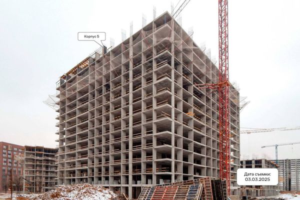 Ход строительства ЖК «Молжаниново» за Март 2025 г., фото №2