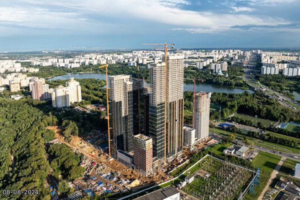 Ход строительства ЖК «Вейв» за Август 2024 г., фото №2