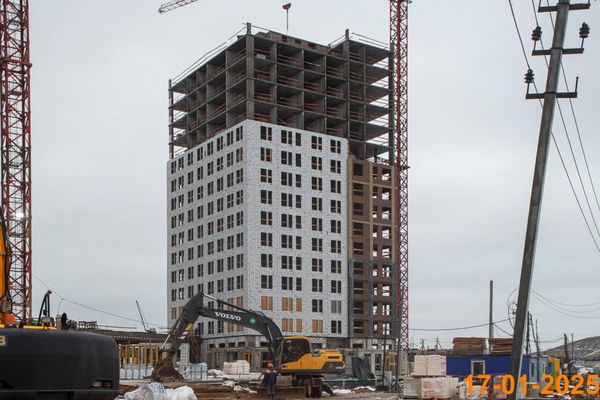 Ход строительства ЖК «Саларьево парк» за Январь 2025 г., фото №4