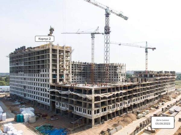 Ход строительства ЖК «Молжаниново» за Сентябрь 2022 г., фото №2