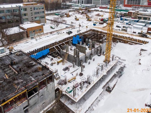 Ход строительства ЖК «Кронштадтский 9» за Январь 2022 г., фото №4