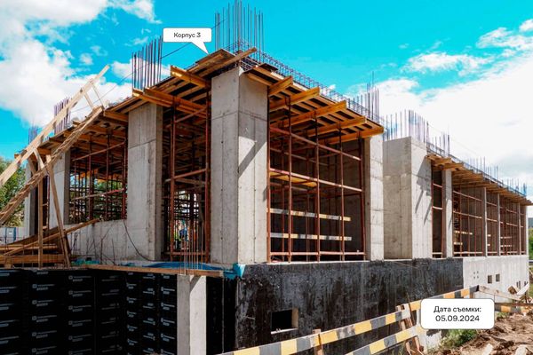 Ход строительства ЖК «Квартал на воде» за Сентябрь 2024 г., фото №4