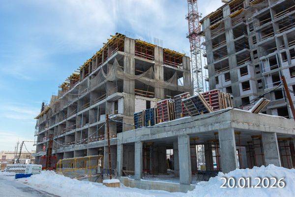 Ход строительства ЖК «Южные сады» за Январь 2026 г., фото №5