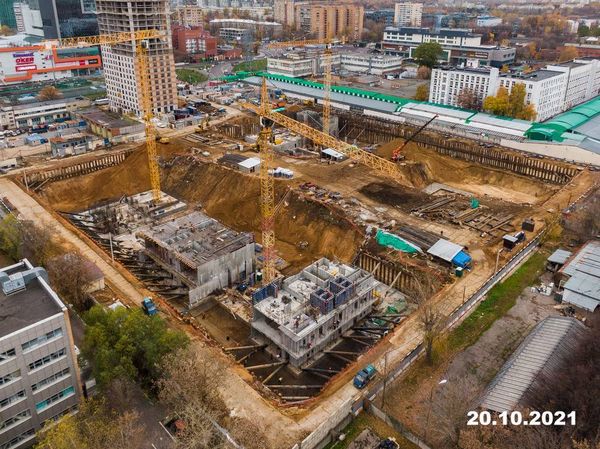 Ход строительства ЖК «Кронштадтский 9» за Октябрь 2021 г., фото №2
