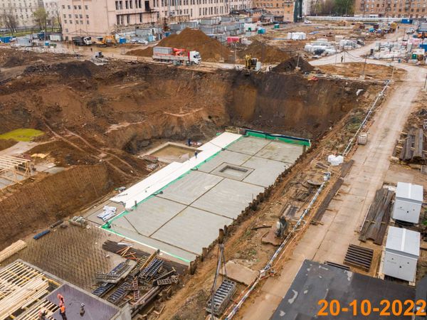 Ход строительства ЖК «Руставели 14» за Октябрь 2022 г., фото №3