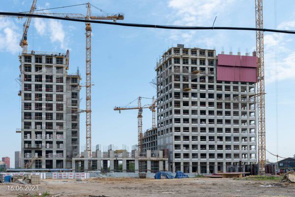 Ход строительства ЖК «Вейв» за Июнь 2023 г., фото №2