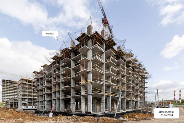 Ход строительства ЖК «Квартал Марьино» за Июнь 2024 г., фото №2