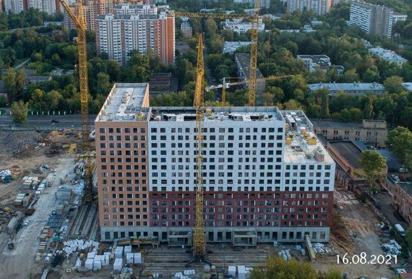 Ход строительства ЖК «Кольская 8» за Август 2021 г., фото №2