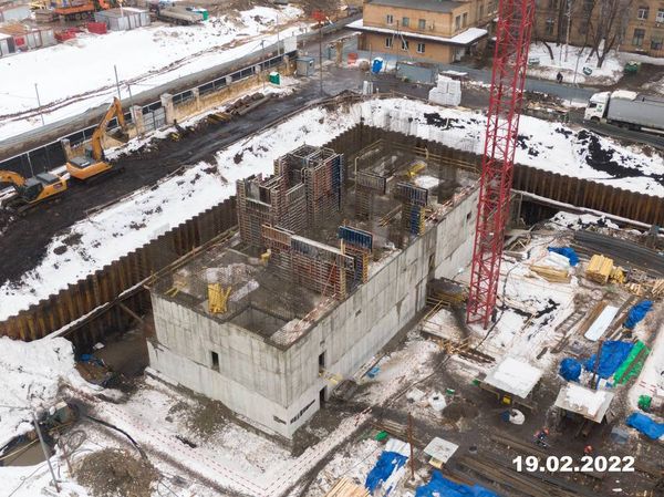 Ход строительства ЖК «Барклая 6» за Февраль 2022 г., фото №3