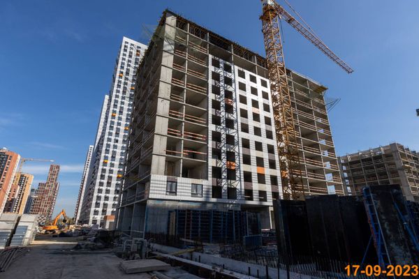Ход строительства ЖК «Амурский парк» за Сентябрь 2023 г., фото №2
