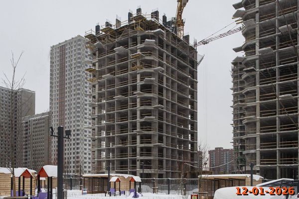 Ход строительства ЖК «Кавказский бульвар 51» за Январь 2026 г., фото №2