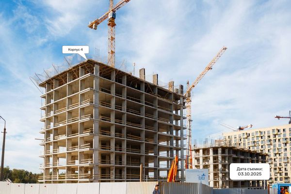 Ход строительства ЖК «Квартал Марьино» за Октябрь 2025 г., фото №5