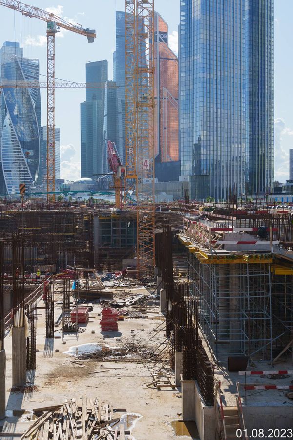 Ход строительства ЖК «Бадаевский» за Август 2023 г., фото №4