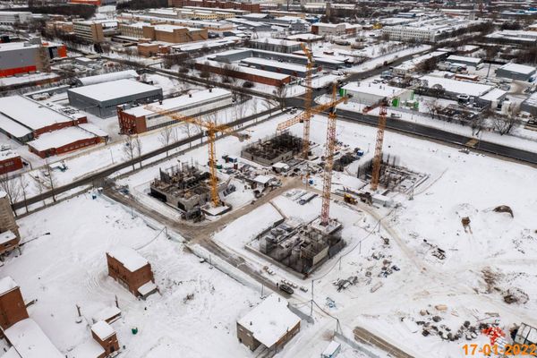 Ход строительства ЖК «Кавказский бульвар 51» за Январь 2022 г., фото №2