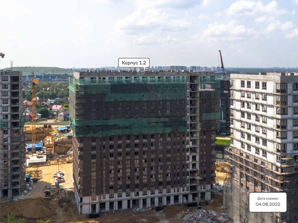 Ход строительства ЖК «Тропарево Парк» за Август 2022 г., фото №5