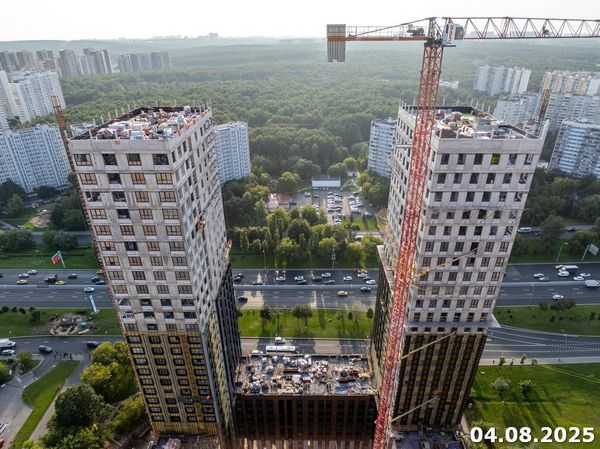 Ход строительства ЖК «Варшавские ворота» за Август 2025 г., фото №4