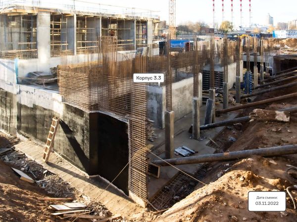 Ход строительства ЖК «Верейская 41» за Ноябрь 2022 г., фото №4