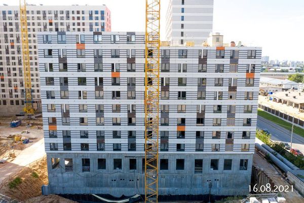 Ход строительства ЖК «Амурский парк» за Август 2021 г., фото №3