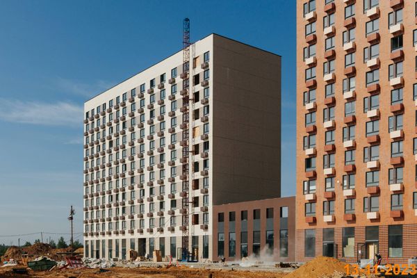 Ход строительства ЖК «Зелёный парк» за Июль 2023 г., фото №4