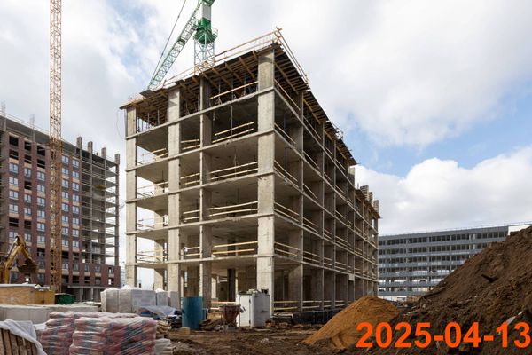 Ход строительства ЖК «Волжский парк» за Апрель 2025 г., фото №3