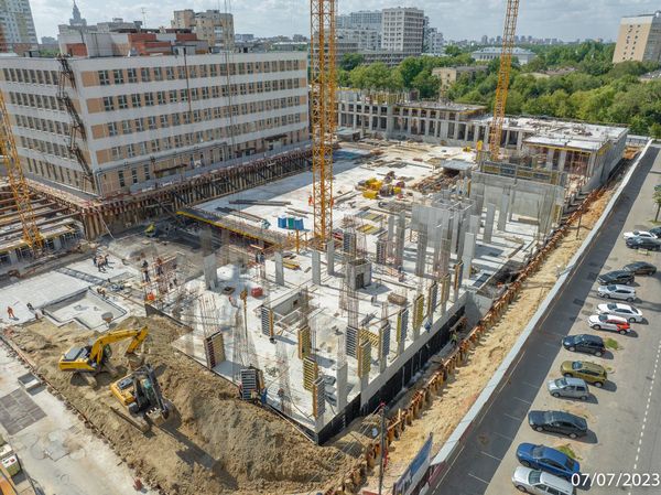 Ход строительства ЖК «Петровский парк II» за Июль 2023 г., фото №3