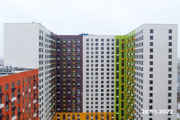 Ход строительства ЖК «Волжский парк» за Январь 2022 г., фото №5