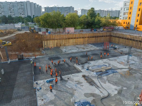 Ход строительства ЖК «Варшавские ворота» за Август 2023 г., фото №5