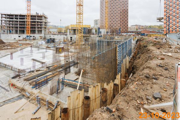 Ход строительства ЖК «Большая Академическая 85» за Октябрь 2023 г., фото №5