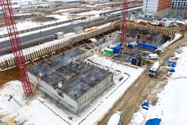 Ход строительства ЖК «Амурский парк» за Февраль 2022 г., фото №4