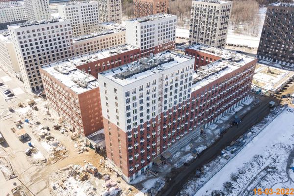 Ход строительства ЖК «Саларьево парк» за Март 2022 г., фото №3