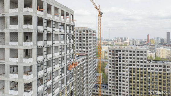 Ход строительства ЖК «Петровский парк II» за Май 2024 г., фото №2