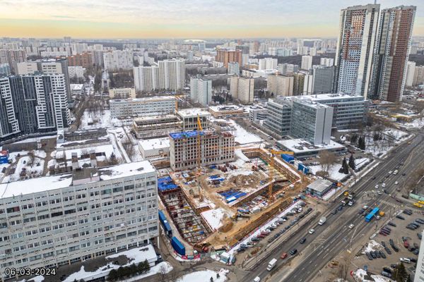 Ход строительства ЖК «Обручева 30» за Март 2024 г., фото №2