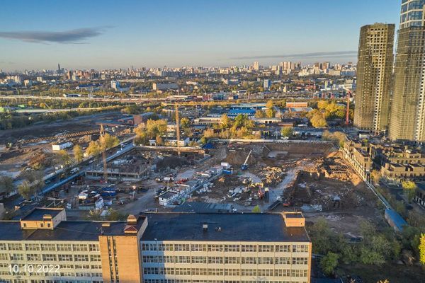 Ход строительства ЖК «Дмитровское небо» за Октябрь 2022 г., фото №3