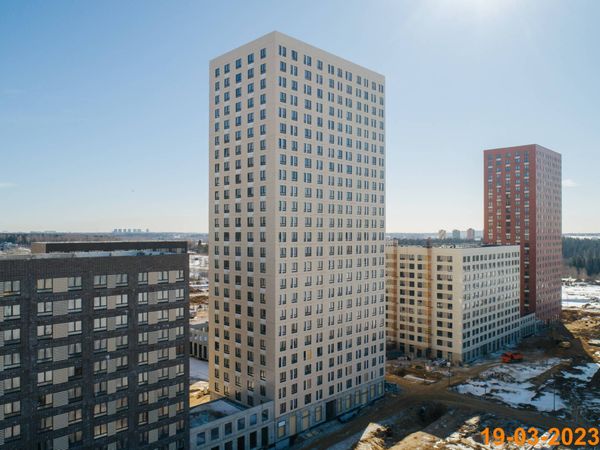 Ход строительства ЖК «Зелёный парк» за Март 2023 г., фото №5