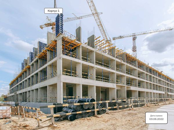 Ход строительства ЖК «Молжаниново» за Июнь 2022 г., фото №4