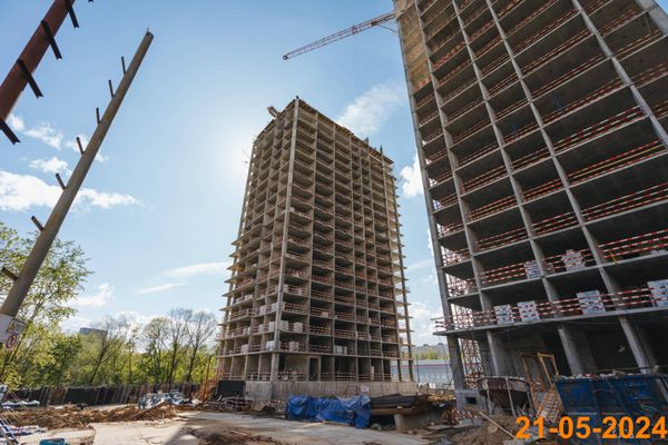 Ход строительства ЖК «Кутузовский квартал» за Май 2024 г., фото №2
