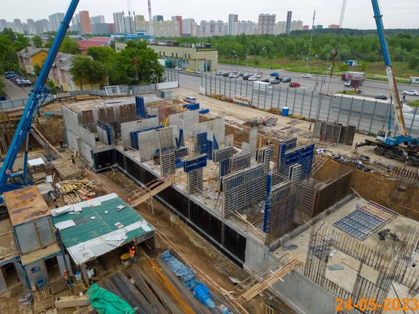 Ход строительства ЖК «Юнино» за Май 2023 г., фото №2