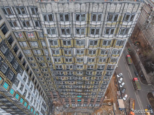 Ход строительства ЖК «Петровский парк II» за Февраль 2025 г., фото №2