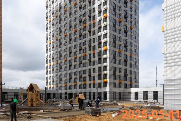 Ход строительства ЖК «Амурский парк» за Май 2025 г., фото №3