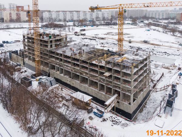 Ход строительства ЖК «Алтуфьевское 53» за Ноябрь 2022 г., фото №3