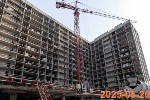 Ход строительства ЖК «Москворечье» за Май 2025 г., фото №3