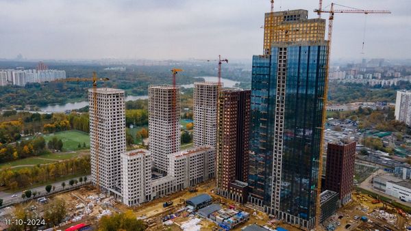 Ход строительства ЖК «Вейв» за Октябрь 2024 г., фото №2