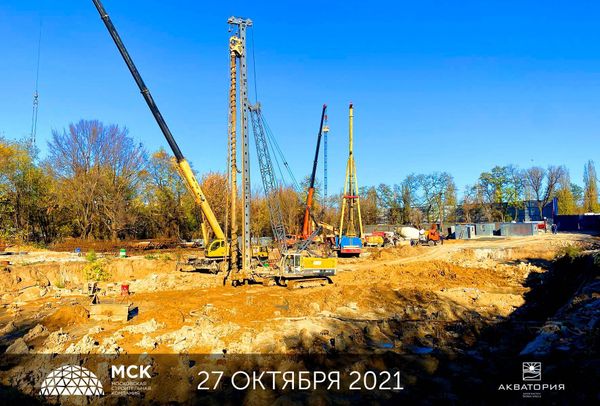 Ход строительства ЖК «Акватория» за Ноябрь 2021 г., фото №2