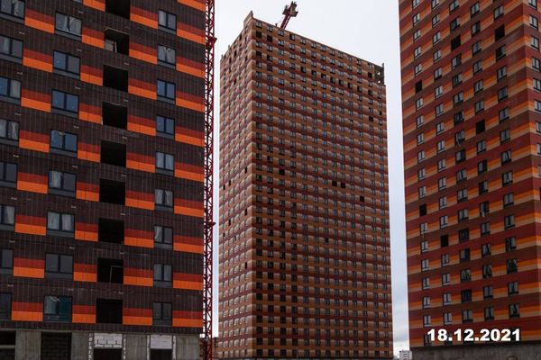 Ход строительства ЖК «Сигнальный 16» за Декабрь 2021 г., фото №2