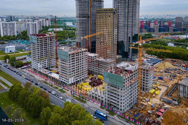 Ход строительства ЖК «Вейв» за Май 2024 г., фото №4