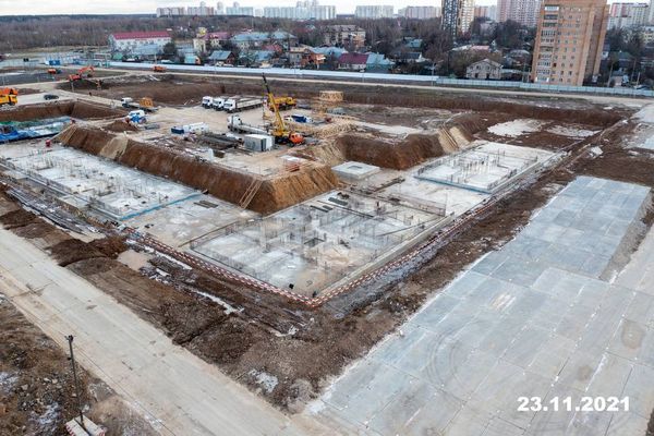 Ход строительства ЖК «Никольские луга» за Ноябрь 2021 г., фото №3